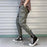 Streetwear Black Harem Pants Men Elastic Waist Punk Pants With Ribbons Casual Slim Jogger Pants Men Hip Hop Trousers