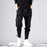 Streetwear Black Harem Pants Men Elastic Waist Punk Pants With Ribbons Casual Slim Jogger Pants Men Hip Hop Trousers