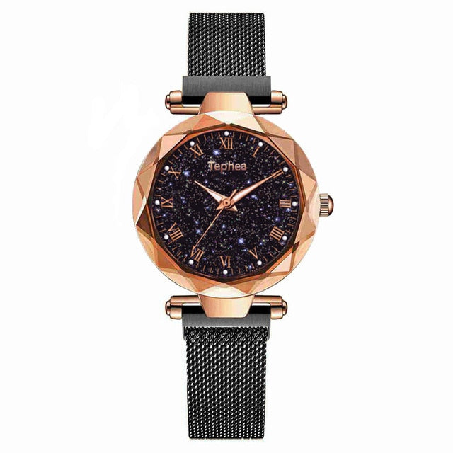 2020 Ladies Wrist Watch Starry Sky Magnetic Women Watch Luminous Luxury Waterproof Female Watch