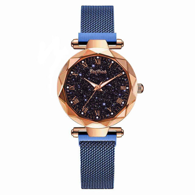 2020 Ladies Wrist Watch Starry Sky Magnetic Women Watch Luminous Luxury Waterproof Female Watch