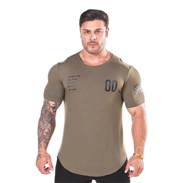 2019 New Plain Clothing fitness t shirt men O-neck t-shirt cotton bodybuilding tee shirts tops gyms tshirt Homme