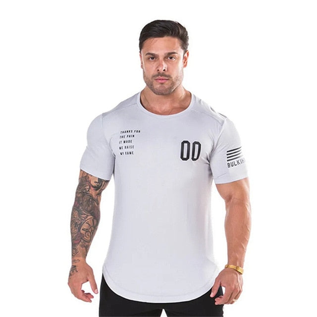 2019 New Plain Clothing fitness t shirt men O-neck t-shirt cotton bodybuilding tee shirts tops gyms tshirt Homme