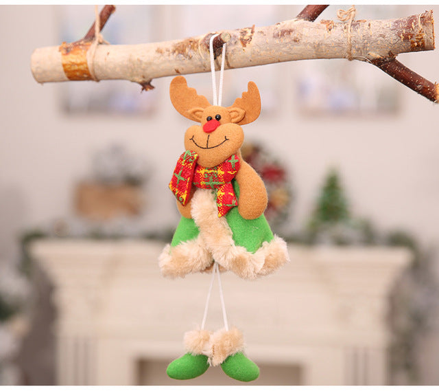 New Year 2020 Santa Claus/Snowman/Elk Doll Xmas Tree Ornaments Noel Christmas Decorations for Home Natal Navidad 2019 Kids Gifts