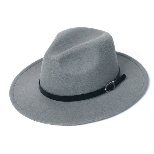 Womens Felt Hat Winter Fedora Hat Women Imitation Woolen Classic British Autumn Laday Jazz Streetwear Felt Hats for Men