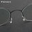 FONEX Screwless Eyewear Prescription Eyeglasses Frame Women Round Myopia Optical Denmark Korean Glasses Frame Men Titanium 98607