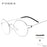 FONEX Screwless Eyewear Prescription Eyeglasses Frame Women Round Myopia Optical Denmark Korean Glasses Frame Men Titanium 98607