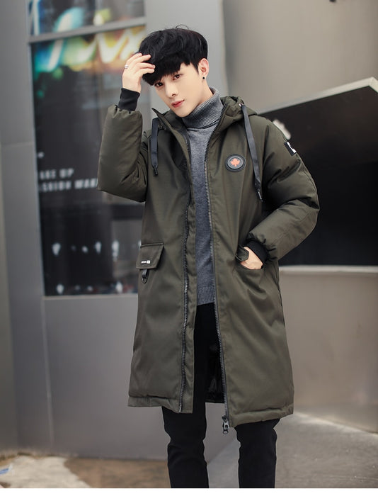 long parkas winter jacket men 2018 New warm Windproof Casual Outerwear Padded Cotton Coat Big Pockets High Quality Parkas Men