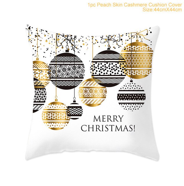 45X45CM Pillow Case Merry Christmas Decoration For Home 2019 Christmas Ornament Christmas Gift Cristmas Noel Happy New Year 2020