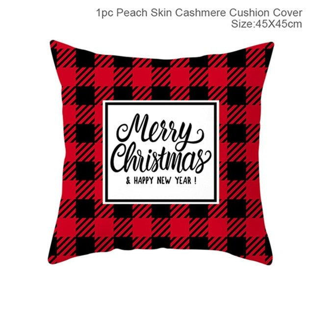 Christmas Pillowcases Merry Christmas Decor for Home Noel Christmas Gifts Navidad 2019 Xmas Cristmas Decor Happy New Year 2020