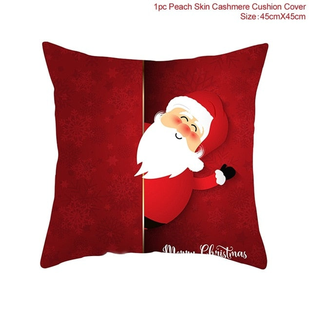 Christmas Pillowcases Merry Christmas Decor for Home Noel Christmas Gifts Navidad 2019 Xmas Cristmas Decor Happy New Year 2020