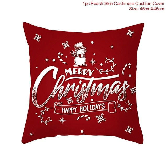 Christmas Pillowcases Merry Christmas Decor for Home Noel Christmas Gifts Navidad 2019 Xmas Cristmas Decor Happy New Year 2020