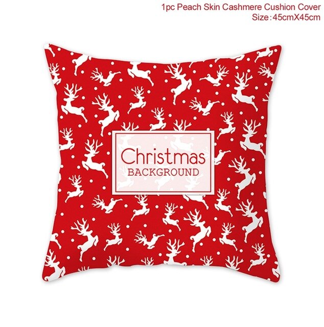 Christmas Pillowcases Merry Christmas Decor for Home Noel Christmas Gifts Navidad 2019 Xmas Cristmas Decor Happy New Year 2020