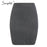 Simplee Elastic band women skirts Autumn winter warm knitted straight skirt Ribbed solid short mini ladies party wear skirt 2019