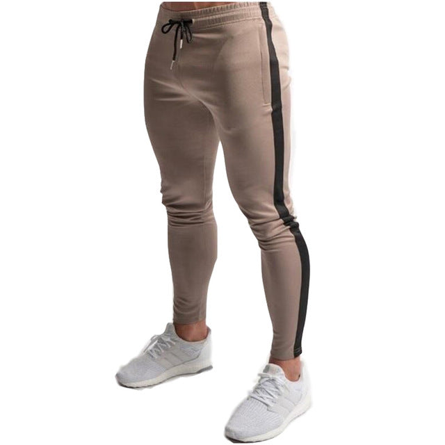 2019 Casual Skinny Pants Mens Joggers Sweatpants  Fitness Workout Brand Track pants New Autumn Male Fashion  Trousers