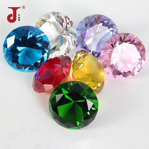 Colors Big Glass Diamond Party Decoration Crystal Large Diamond Romantic Proposal Home Decoration Ornaments Party Chrismas Gifts