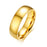 Vnox Gold Color Wedding Bands Ring for Women Men Jewelry Stainless Steel Engagement Ring Couple Anniversary Gift