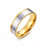 Vnox Gold Color Wedding Bands Ring for Women Men Jewelry Stainless Steel Engagement Ring Couple Anniversary Gift