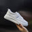 SWYIVY Genuine Leather Casual Shoes Women Sneakers 2019 Autumn Light White Sneakers Platform Med Heel Ladies Shoe Comfortable 40