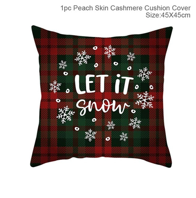 Christmas Pillowcases Merry Christmas Decor for Home Noel Christmas Gifts Navidad 2019 Xmas Cristmas Decor Happy New Year 2020