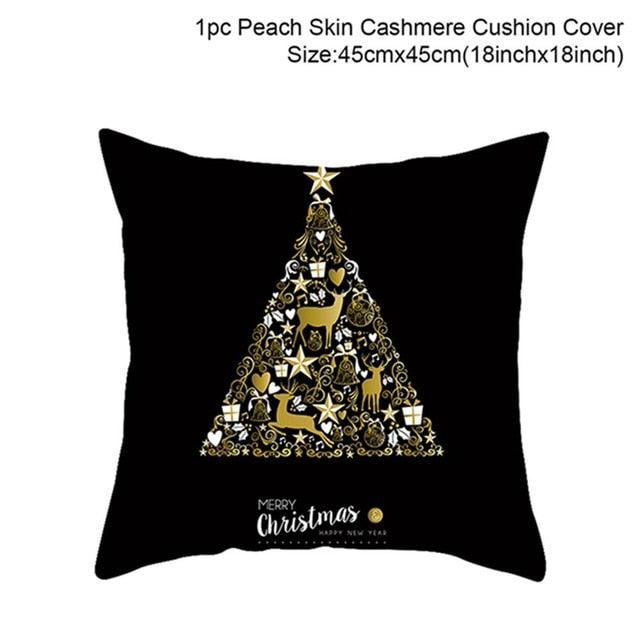 Christmas Pillowcases Merry Christmas Decor for Home Noel Christmas Gifts Navidad 2019 Xmas Cristmas Decor Happy New Year 2020