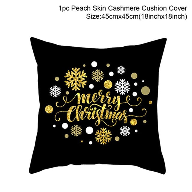 Christmas Pillowcases Merry Christmas Decor for Home Noel Christmas Gifts Navidad 2019 Xmas Cristmas Decor Happy New Year 2020