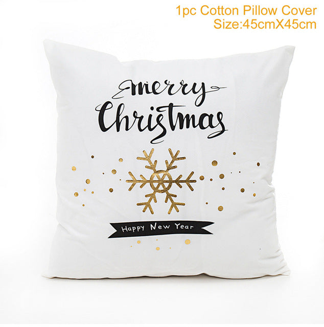 Christmas Pillowcases Merry Christmas Decor for Home Noel Christmas Gifts Navidad 2019 Xmas Cristmas Decor Happy New Year 2020