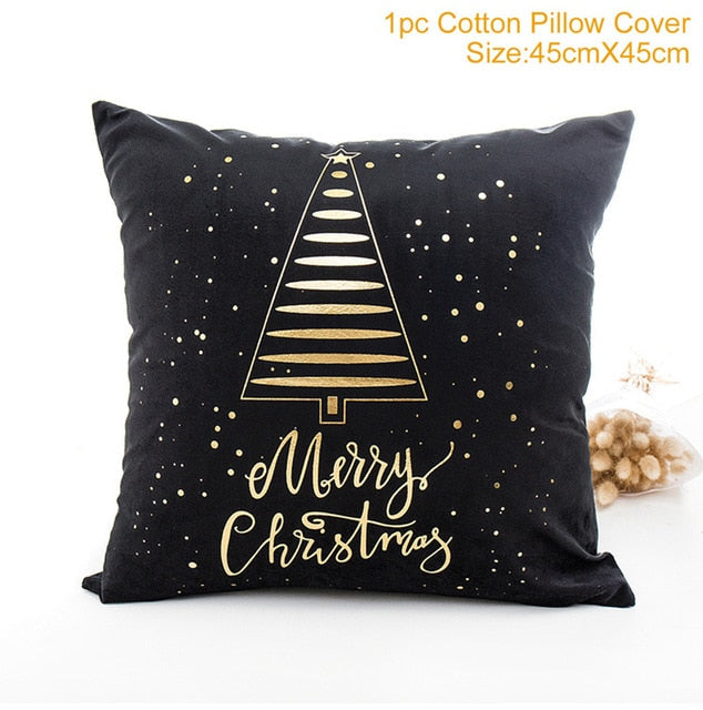 Christmas Pillowcases Merry Christmas Decor for Home Noel Christmas Gifts Navidad 2019 Xmas Cristmas Decor Happy New Year 2020