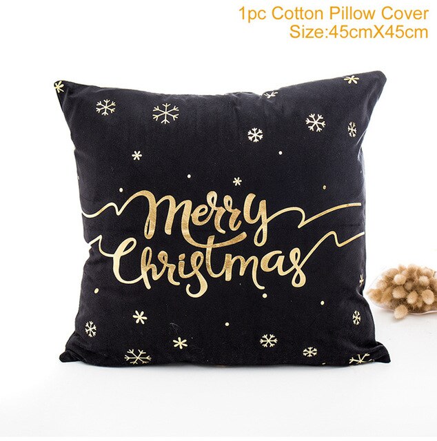 Christmas Pillowcases Merry Christmas Decor for Home Noel Christmas Gifts Navidad 2019 Xmas Cristmas Decor Happy New Year 2020