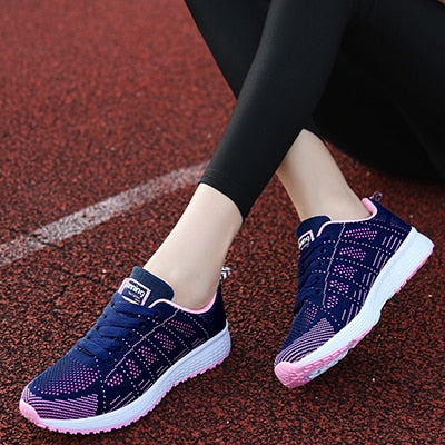 Women Casual Sneakers Fashionable Vulcanize Shoes Platform Spring Running Sport Sneakers Breathable Tennis Air Large Size Shoes