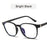 KOTTDO Retro Reading Mens Glasses Frame Fashion Computer Eyeglasses Frame for Men Anti-blue Light Transparent Pink Plastic Frame