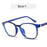 KOTTDO Retro Reading Mens Glasses Frame Fashion Computer Eyeglasses Frame for Men Anti-blue Light Transparent Pink Plastic Frame