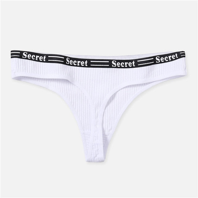 Sexy Women Thong Cotton Panties Fashion Letter G-String Women Underwear Underpants Female Lingerie Briefs Ladies Panties M-XL