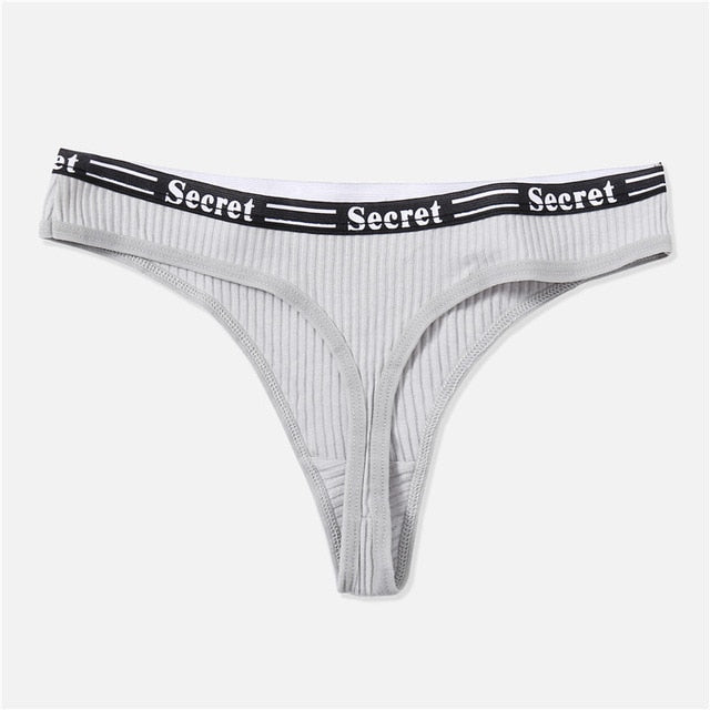 Sexy Women Thong Cotton Panties Fashion Letter G-String Women Underwear Underpants Female Lingerie Briefs Ladies Panties M-XL