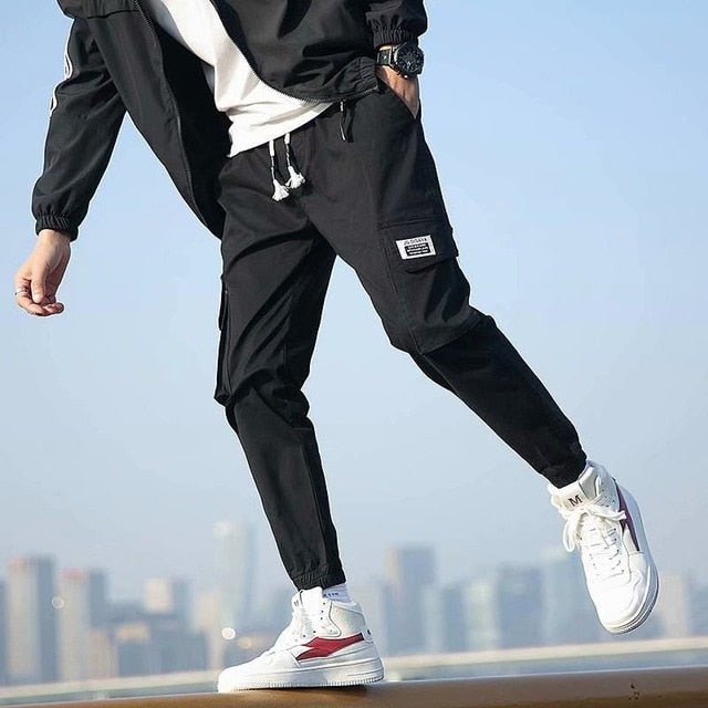 2020 Hot Sale Men Hip Hop Patchwork Sweatpants Joggers trousers Casual Drawstring Sportwear Pants Male hiphop personality pants