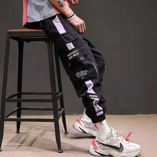 2020 Hot Sale Men Hip Hop Patchwork Sweatpants Joggers trousers Casual Drawstring Sportwear Pants Male hiphop personality pants