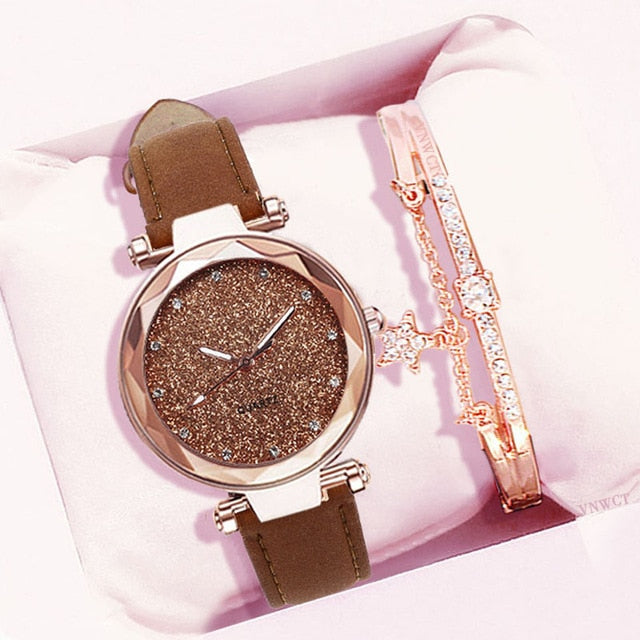 Loved one's Romantic Starry Sky Wrist Watch bracelet