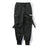 2020 Hip Hop Boy Multi-pocket Elastic Waist Design Harem cargo Pant Men Streetwear Punk Cargo Trousers Jogger Male Dancing Black Pant