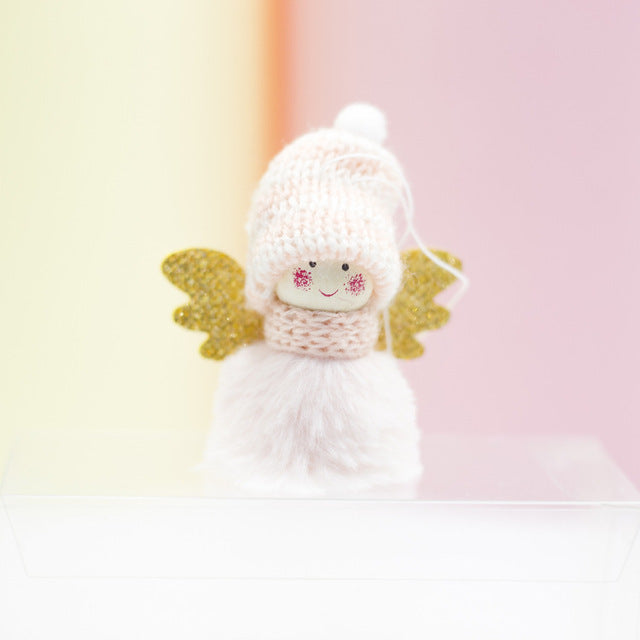 Angel Baby Plush Doll Pendant Valentine's Day Gift Birthday Party Gift Wedding Favors Fur Ball Key Chain Gifts For Lovers Guests