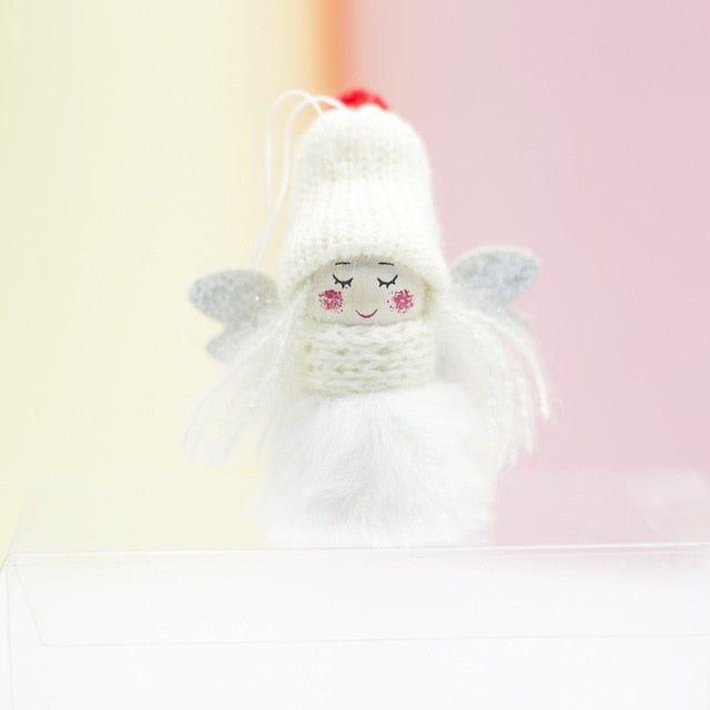 Angel Baby Plush Doll Pendant Valentine's Day Gift Birthday Party Gift Wedding Favors Fur Ball Key Chain Gifts For Lovers Guests