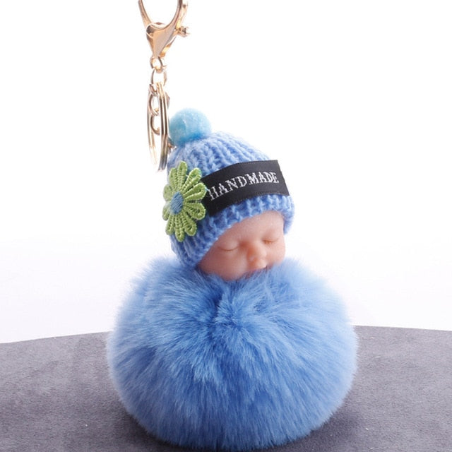 Angel Baby Plush Doll Pendant Valentine's Day Gift Birthday Party Gift Wedding Favors Fur Ball Key Chain Gifts For Lovers Guests