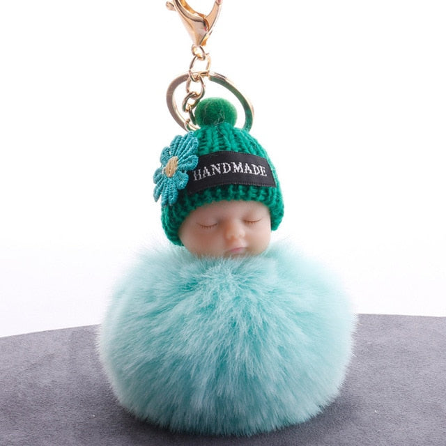 Angel Baby Plush Doll Pendant Valentine's Day Gift Birthday Party Gift Wedding Favors Fur Ball Key Chain Gifts For Lovers Guests