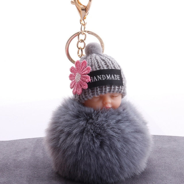 Angel Baby Plush Doll Pendant Valentine's Day Gift Birthday Party Gift Wedding Favors Fur Ball Key Chain Gifts For Lovers Guests