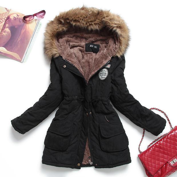 Fitaylor Winter Jacket Women Thick Warm Hooded Parka Mujer Cotton Padded Coat Long Paragraph Plus Size 3xl Slim Jacket Female