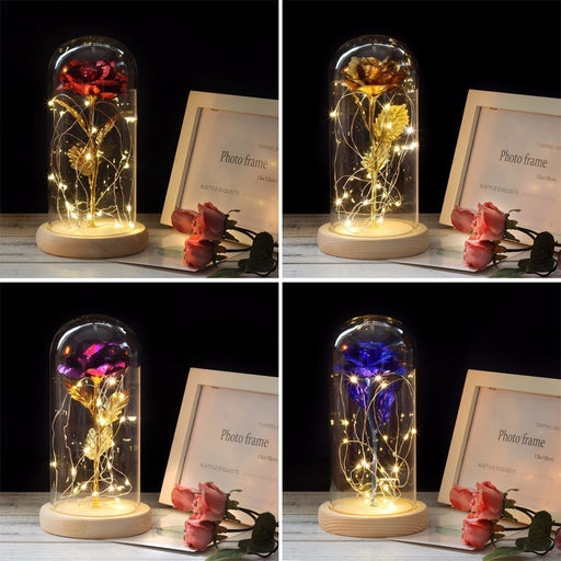 Medium Beauty and the Beast rose, Rose in glass dome, forever rose, red rose,special romantic gift Valentines Day Gift