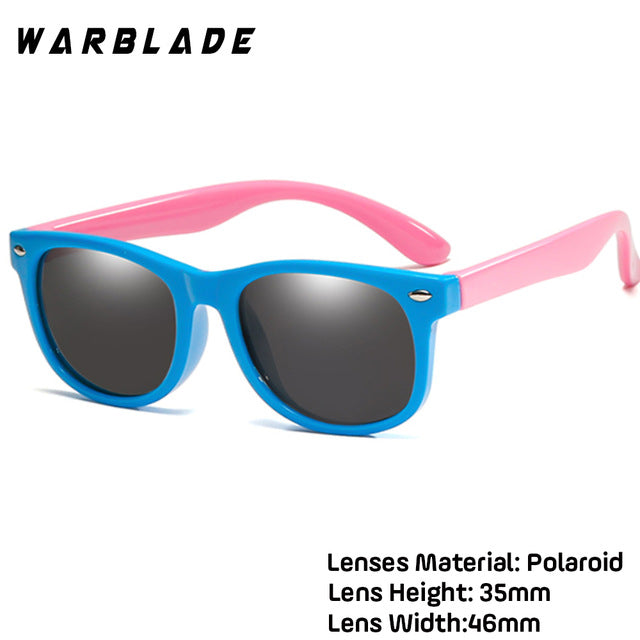 WarBlade New Kids Polarized Sunglasses TR90 Boys Girls Sun Glasses Silicone Safety  Glasses Gift For Children Baby UV400 Eyewear