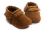 2019 PU Suede Leather Newborn Baby Moccasins Shoes Soft Soled Non-slip Crib First Walker