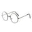 Vintage Round Metal Frame  Personality College Style Clear Lens Eye Glasses Frames blue-light eye protection mobile phone game