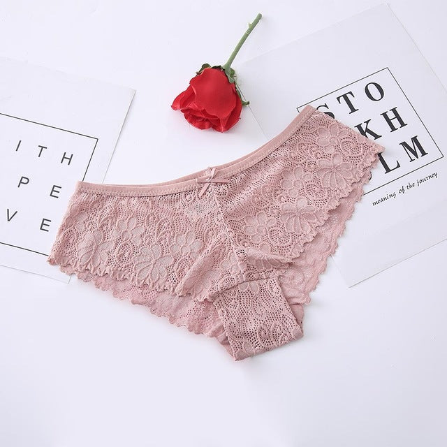 Sexy Lace Panties For Women Underwear Fashion Cozy Lingerie Breath-able Briefs Cotton low-Rise Panties Female Underwear Lady New