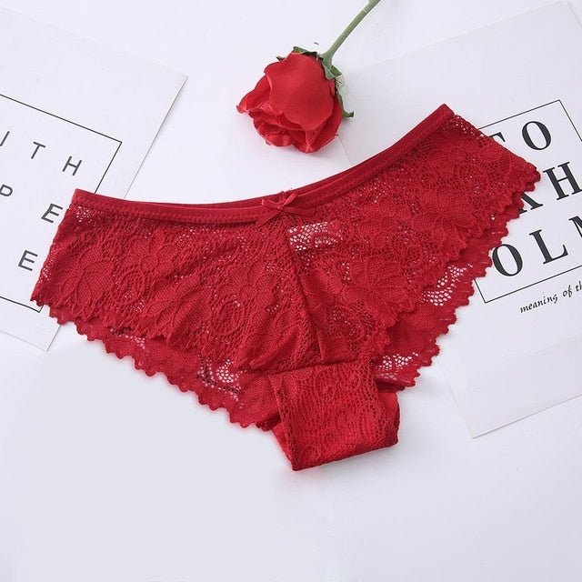 Sexy Lace Panties For Women Underwear Fashion Cozy Lingerie Breath-able Briefs Cotton low-Rise Panties Female Underwear Lady New