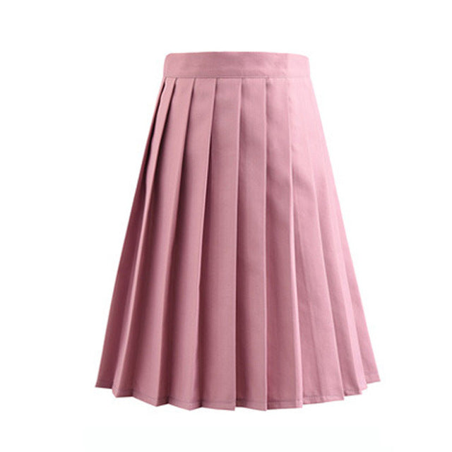 2019 Women Summer high waist pleated plaid skirt Female Anime Short Skirts plisowana spodnica saia curta jupe plissee femme